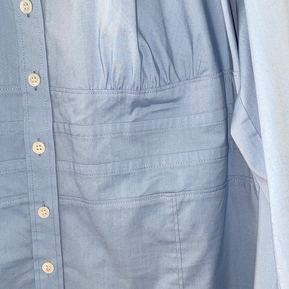 Talbots Structured Stretch Cotton Buttondown Tunic - image 2